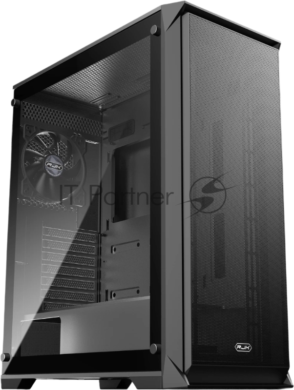 Корпус без блока питания Raijintek ARCADIA 41, Midi-Tower, TG, 1x120mm, 2xUSB-A 3.0 + 1xUSB-C, ATX, mATX, mITX Black