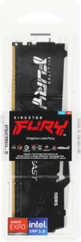 Оперативная память Kingston DDR5 DIMM FURY Beast Black EXPO RGb 32Gb, 6400Mhz, KF564C32BBEA-32 CL32, с радиатором Kingston
