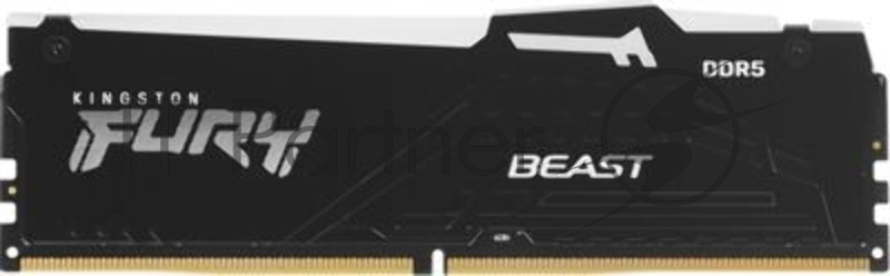 Оперативная память Kingston DDR5 DIMM FURY Beast Black EXPO RGb 32Gb, 6400Mhz, KF564C32BBEA-32 CL32, с радиатором Kingston