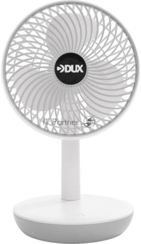 Вентилятор настольный DUX DX-661 214 USB, белый, 6 Вт
