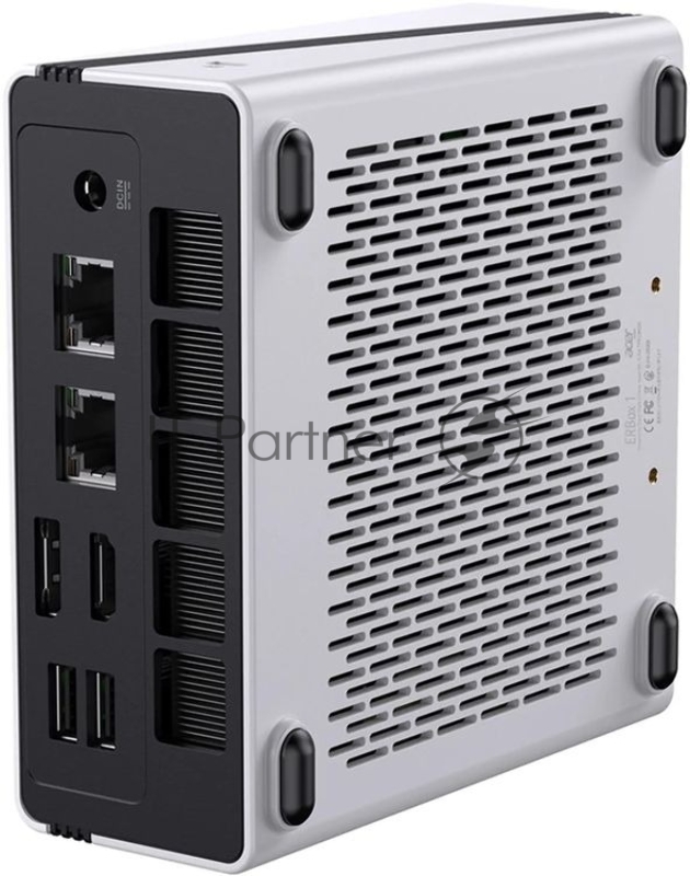 Неттоп Acer Gadget E10 ERBox 1 Ryzen 7 6800H (3.2) 16Gb SSD512Gb 680M Windows 11 Pro 2xGbitEth WiFi BT 120W черный/белый