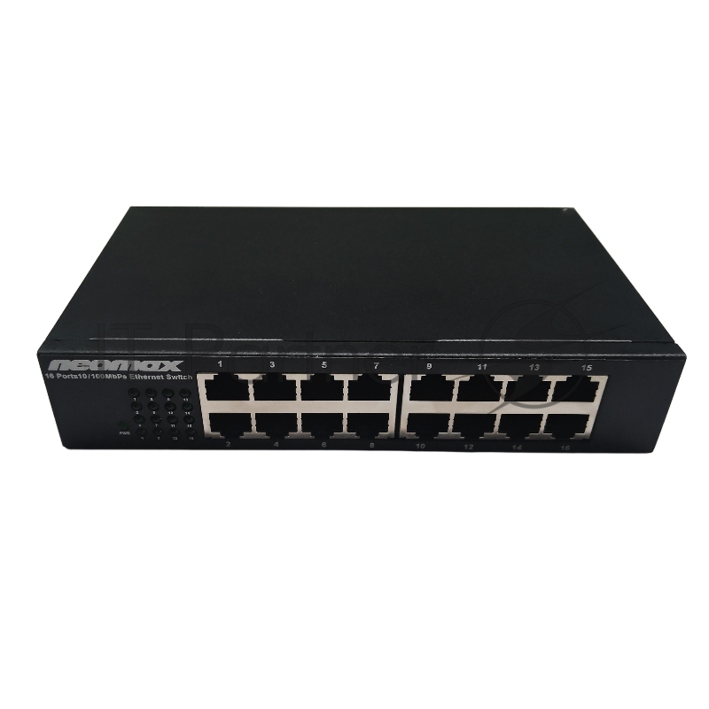 Коммутатор неуправляемый NEOMAX NMS-116P-100-S, 16 портов 100 Mbps, металл desktop