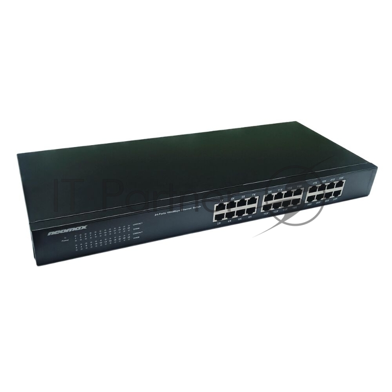 Коммутатор неуправляемый NEOMAX NMS-124P-1000-SR, 24 порта 1000 Mbps, металл Rack
