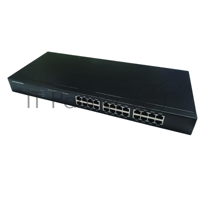 Коммутатор неуправляемый NEOMAX NMS-124P-1000-SR, 24 порта 1000 Mbps, металл Rack