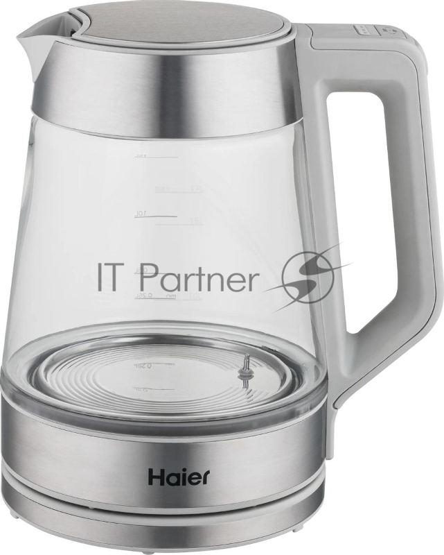 Чайник электрический Haier HK-501 1.7л. 2400Вт серый корпус: стекло/пластик (TD0036930RU)