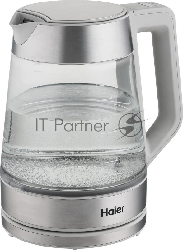 Чайник электрический Haier HK-501 1.7л. 2400Вт серый корпус: стекло/пластик (TD0036930RU)