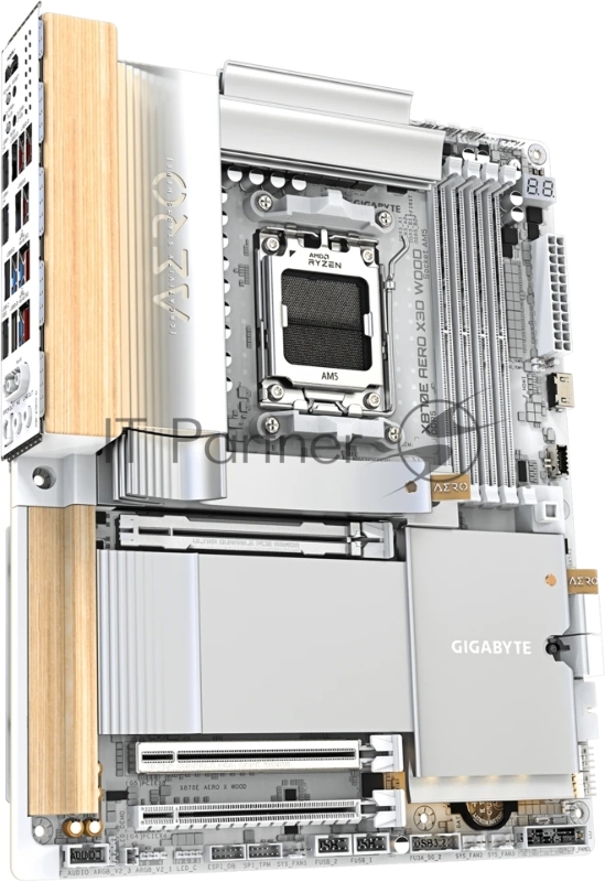 Материнская плата Gigabyte X870E AERO X3D WOOD, RTL