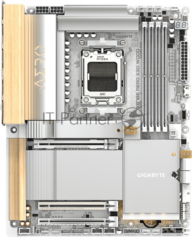 Материнская плата Gigabyte X870E AERO X3D WOOD, RTL