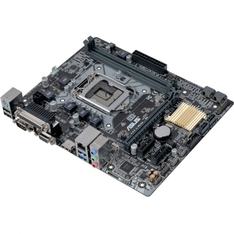 Мат. плата Socket1151 ASUS H110M-D (iH110, 2xDDR4, SATA III, PCI-E, D-Sub, HDMI, 1Гбит LAN, USB3.0, mATX)