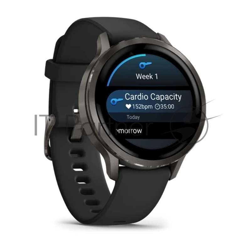 Смарт-часы Garmin Venu 4 черный, черный ремешок 45мм
