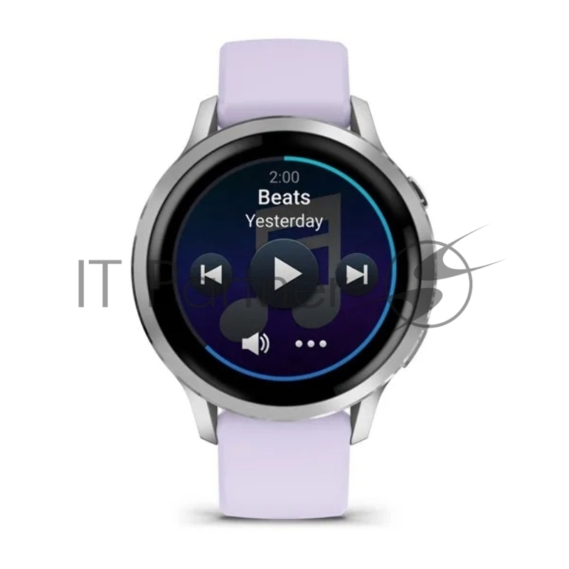 Смарт-часы Garmin Venu 4 серебристый, фиолетовый ремешок 41мм