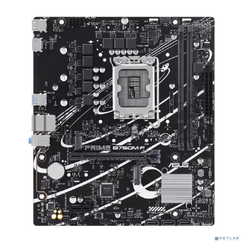 Материнская плата Asus PRIME B760M-F Soc-1700 Intel B760 2xDDR5 mATX AC`97 8ch(7.1) GbLAN RAID+HDMI
