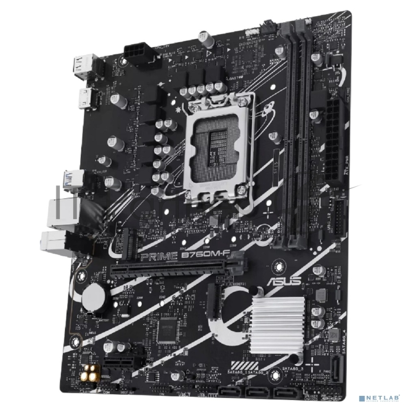 Материнская плата Asus PRIME B760M-F Soc-1700 Intel B760 2xDDR5 mATX AC`97 8ch(7.1) GbLAN RAID+HDMI