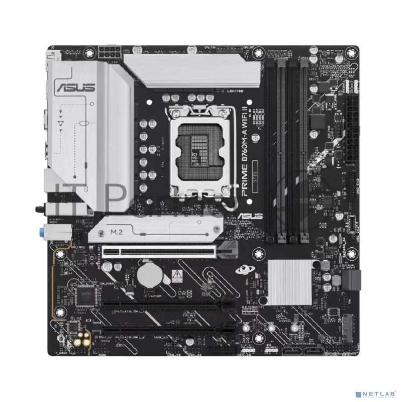 Материнская плата Asus PRIME B760M-A WIFI II Soc-1700 Intel B760 4xDDR5 mATX AC`97 8ch(7.1) 2.5Gg RAID+HDMI+DP