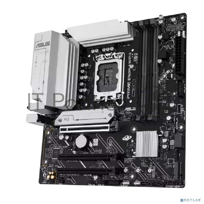 Материнская плата Asus PRIME B760M-A WIFI II Soc-1700 Intel B760 4xDDR5 mATX AC`97 8ch(7.1) 2.5Gg RAID+HDMI+DP