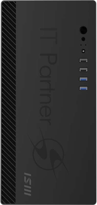 Корпус ПК без блока питания/ Case MSI PRO SHIELD M100P, Midi-Tower, 1x80mm, 2xUSB 3.2, 2xUSB 2.0, mATX, mITX Black
