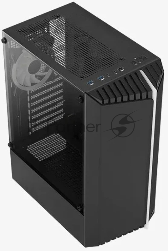 Корпус ATX AeroCool Bionic-G-BK-v2 4710562758672 черный, без БП, 2*USB 3.0, USB 2.0, HD Audio