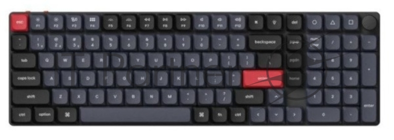 Клавиатура Wireless Keychron K17 Pro K17P-H2 QMK, 103 клавиши, Knob, Hot-Swap, Gateron low profile Blue Switch