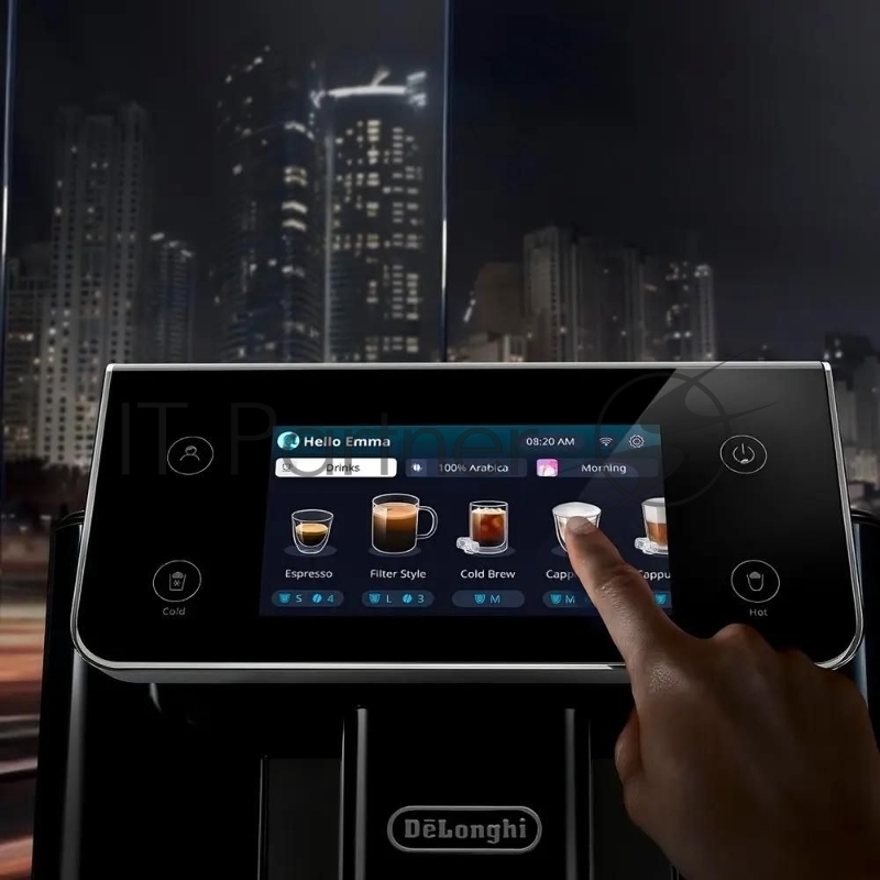 Кофемашина Delonghi ECAM630.75.TM 1450Вт черный/серебристый