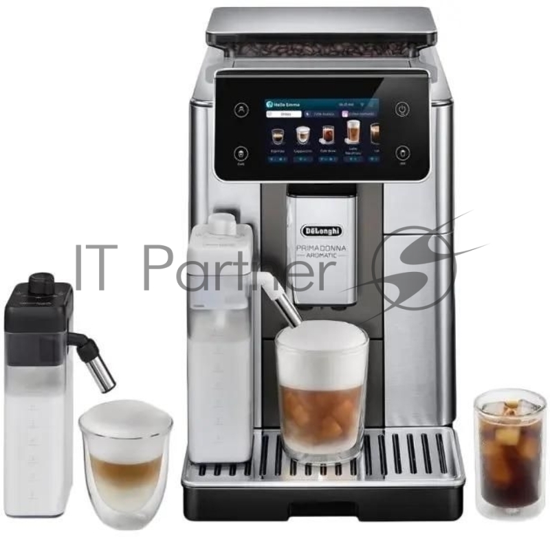 Кофемашина Delonghi ECAM630.75.TM 1450Вт черный/серебристый