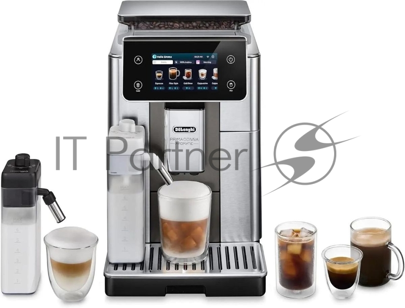 Кофемашина Delonghi ECAM630.75.TM 1450Вт черный/серебристый