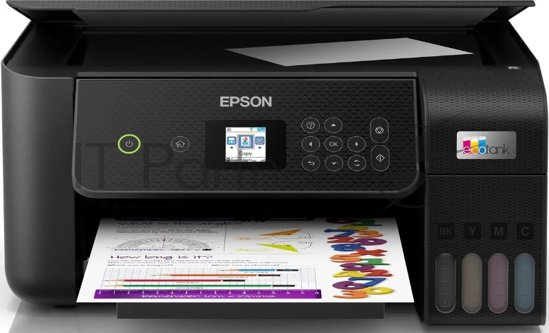 МФУ струйное Epson L3260 (C11CJ66409/C11CJ66507/C11CJ66 A4, цветной, печ. до 33 стр/мин. (ч/б) до 15 стр/мин. (цвет), 1440 x 5760 dpi (печать) 1200x2400dpi (скан.), USB, Wi-Fi, Air Print, Mopria