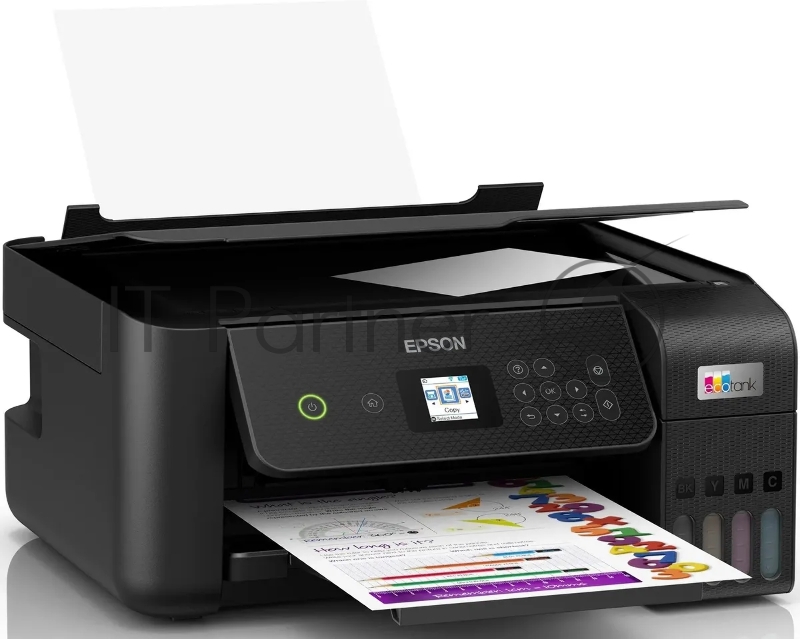 МФУ струйное Epson L3260 (C11CJ66409/C11CJ66507/C11CJ66 A4, цветной, печ. до 33 стр/мин. (ч/б) до 15 стр/мин. (цвет), 1440 x 5760 dpi (печать) 1200x2400dpi (скан.), USB, Wi-Fi, Air Print, Mopria