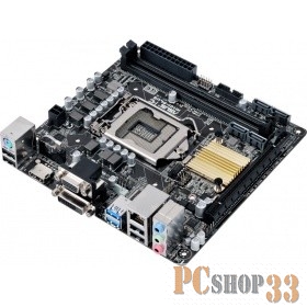 Мат. плата Socket1151 ASUS H110I-PLUS (iH110, 2xDDR4, SATA III, PCI-E, D-Sub, DVI, HDMI, 1Гбит LAN, USB3.0, mini-ITX)