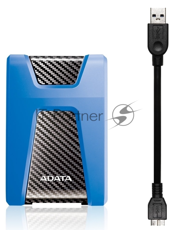 Внешний HDD 2.5 ADATA HD650, 1TB, USB 3.2 Gen 1 Type-A, 5400 rpm, синий