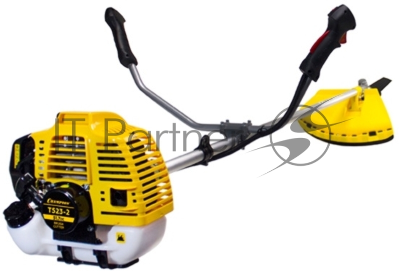 Газонокосилка Champion T523-2 1.4/1.9 кВт/л.с, Вес без режущей насадки 8,3 кг, Объем двигателя 51,7 см3, Объем топливного бака 950 мл, Максимальный расход топлива 610 г/кВт•ч/мл/ч, Тип рукоятки U-образная, штанга прямая Разъемная, Длина штанги 1493 м