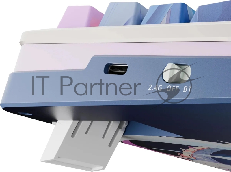 Клавиатура беспроводная DEFENDER Redragon Flekact Pro violet/white (USB/BT, 81 клавиша) (72616)