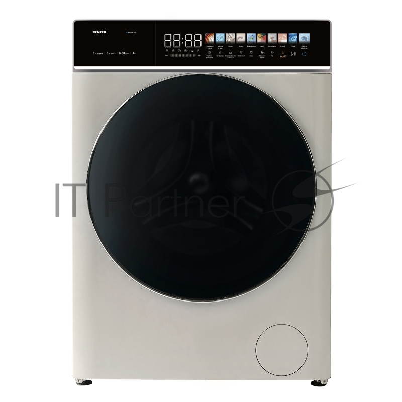 Стиральная машина Centek CT-1946 (бежев) с сушкой инверторный мотор