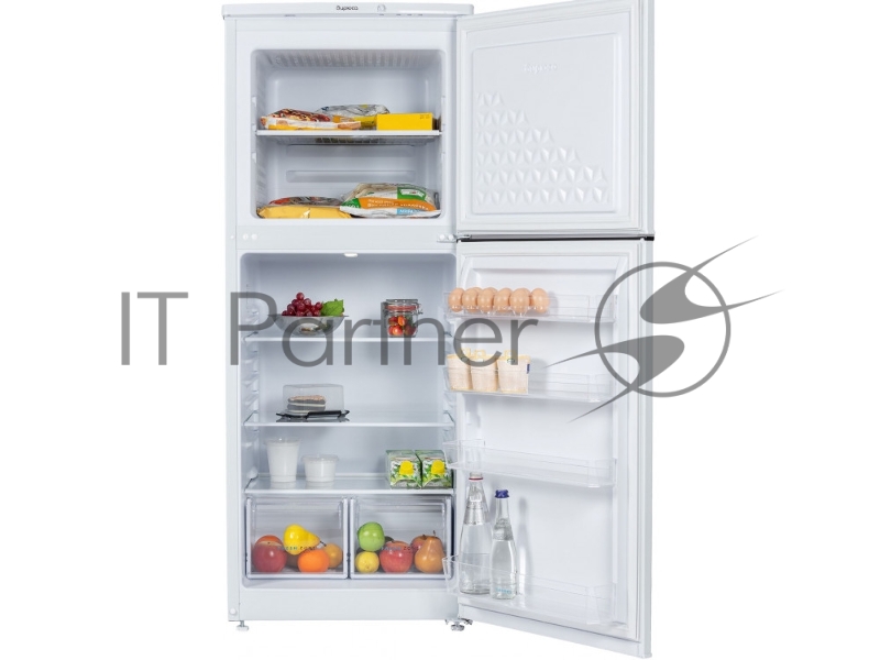 Холодильник Бирюса 553 белый двухкамерный 160/70л морозилка сверху, автоматическое оттаивание