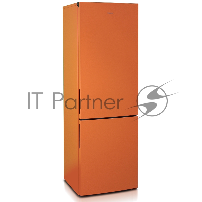 Холодильник Бирюса T6127 оранжевый двухкамерный 245/100л морозилка снизу