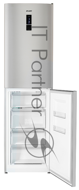 Холодильник Atlant ХМ-4625-189-ND серебристый двухкамерный 211/125л морозилка снизу, No Frost