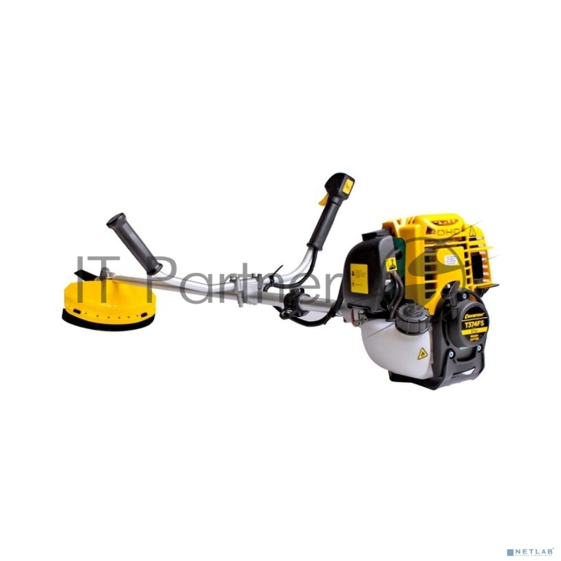 Триммер переносной Champion Т374FS 4-х тактный двигатель Двигатель Четырехтактный, одноцилиндровый с воздушным охлаждением 37 см3, Максимальная мощность двигателя 1/1,36 кВт/л.с. при 6500 оборотах, неразъемная прямая штанга, вес 7,5 кг, U-ручка, легк