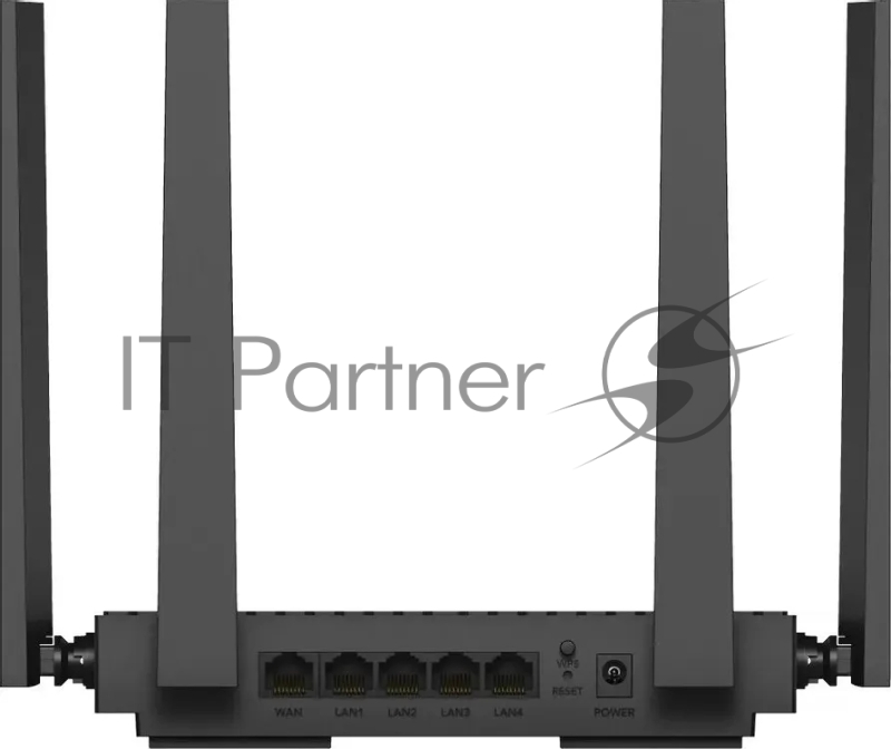 Роутер беспроводной Cudy WR3000E 2.0 Гигабитный роутер Wi-Fi 6 AX3000, 2,4/5 ГГц, до 2976 Мбит/с, 5x1 Гбит/с, IPv6, 4 антенны, черный