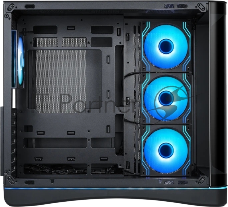 Корпус ПК без блока питания/ Case SAMA V62S Black, Midi-Tower, TG, 4x120mm ARGB, 2xUSB 3.0 + 1xUSB 3.2 Type-C, ATX, mATX, mITX Black