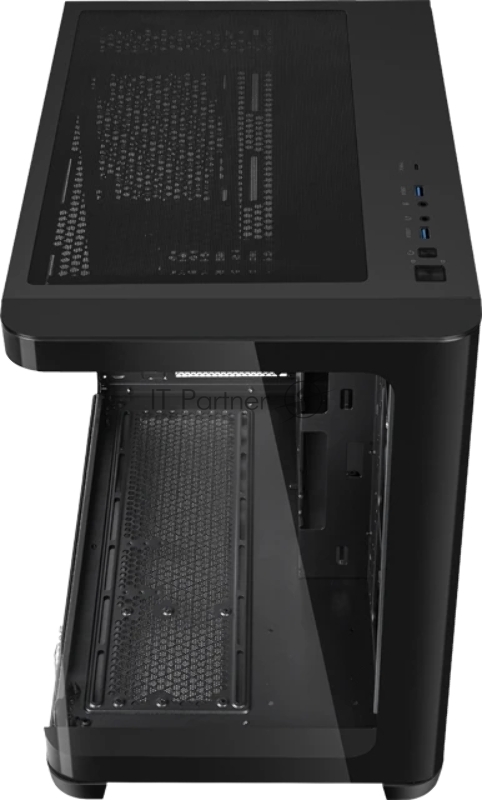 Корпус ПК без блока питания/ Case SAMA V60E Black, Midi-Tower, TG, no fans, 2xUSB 3.0 + 1xUSB 3.2 Type-C, ATX, mATX, mITX Black