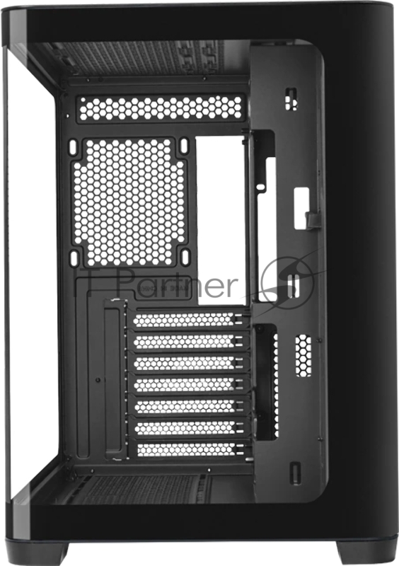 Корпус ПК без блока питания/ Case SAMA V60E Black, Midi-Tower, TG, no fans, 2xUSB 3.0 + 1xUSB 3.2 Type-C, ATX, mATX, mITX Black