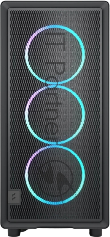 Корпус ПК без блока питания/ Case Fractal Design Epoch TG RGB Light Tint, Midi-Tower, 3x120mm ARGB, 2xUSB-A 3.2 + 1xUSB 3.2 Type-C ATX, mATX, mITX, Black