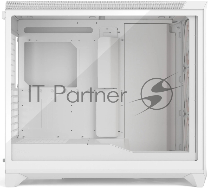 Корпус ПК без блока питания/ Case Fractal Design Meshify 3 XL RGB TG Clear Tint, Full-Tower, 3x140mm ARGB, 2xUSB-A 3.2 + 1xUSB 3.2 Type-C SSI-EEB, SSI-CEB, E-ATX, ATX, mATX, mITX, White