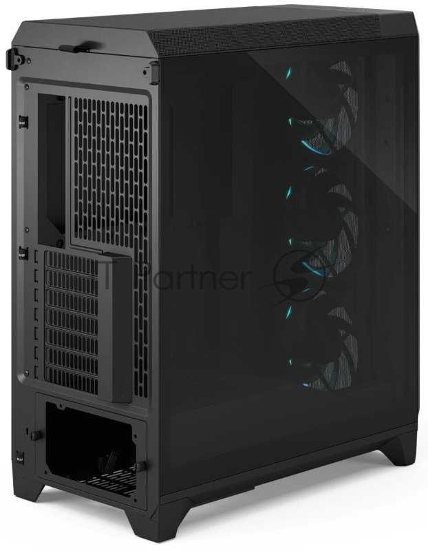 Корпус ПК без блока питания/ Case Fractal Design Meshify 3 RGB TG Light Tint, Midi-Tower, 3x140mm ARGB, 2xUSB-A 3.2 + 1xUSB 3.2 Type-C E-ATX, ATX, mATX, mITX, Black