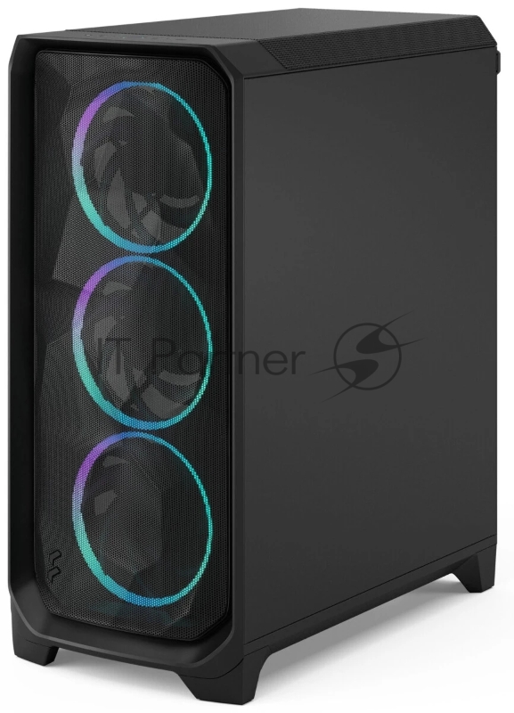 Корпус ПК без блока питания/ Case Fractal Design Meshify 3 RGB TG Light Tint, Midi-Tower, 3x140mm ARGB, 2xUSB-A 3.2 + 1xUSB 3.2 Type-C E-ATX, ATX, mATX, mITX, Black