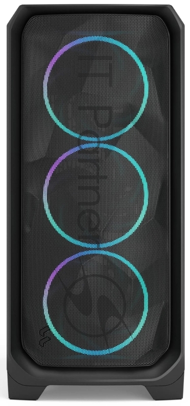 Корпус ПК без блока питания/ Case Fractal Design Meshify 3 RGB TG Light Tint, Midi-Tower, 3x140mm ARGB, 2xUSB-A 3.2 + 1xUSB 3.2 Type-C E-ATX, ATX, mATX, mITX, Black