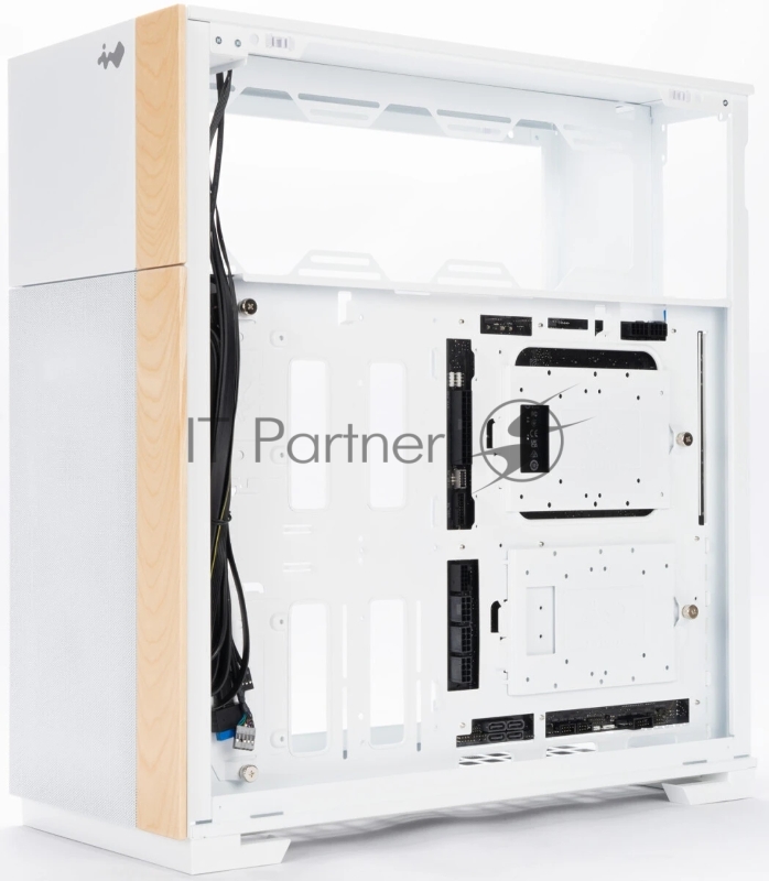 Корпус без блока питания/ Case InWin F5, Full-Tower, TG, 3x140mm ARGB, 2xUSB-A 3.0 + 1xUSB-C 3.2, E-ATX, ATX, mATX, mITX White