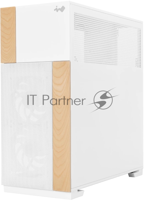 Корпус без блока питания/ Case InWin F5, Full-Tower, TG, 3x140mm ARGB, 2xUSB-A 3.0 + 1xUSB-C 3.2, E-ATX, ATX, mATX, mITX White
