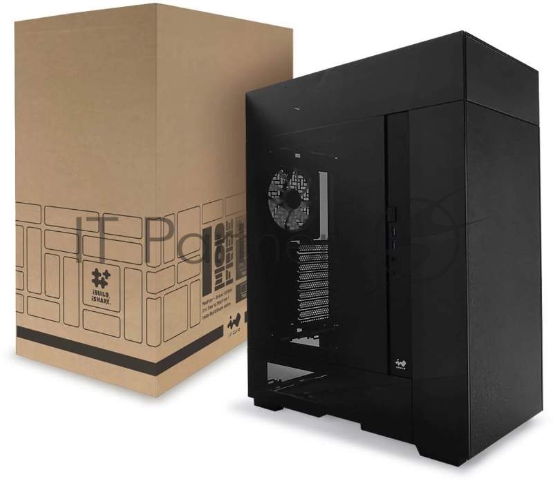 Корпус без блока питания/ Case InWin Modfree Deluxe, Full-Tower, TG, 4x140mm ARGB, 2xUSB-A 3.0 + 1xUSB-C 3.2, E-ATX, ATX, mATX, mITX Black