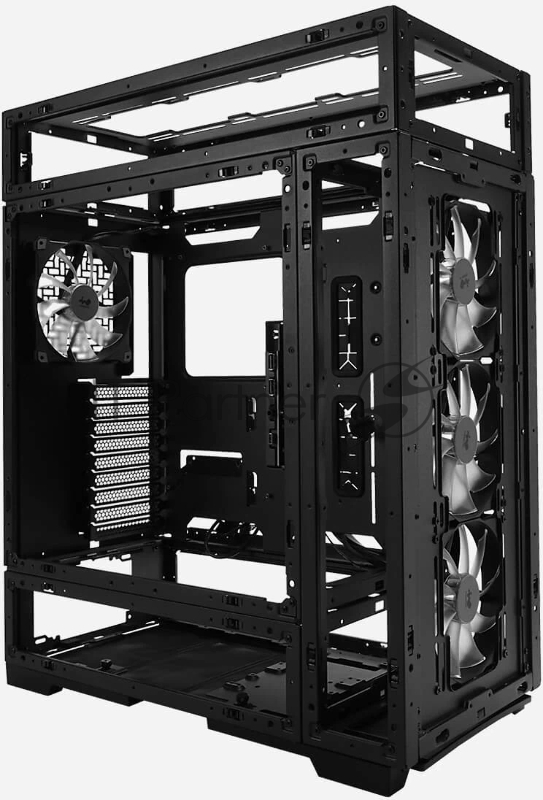 Корпус без блока питания/ Case InWin Modfree Deluxe, Full-Tower, TG, 4x140mm ARGB, 2xUSB-A 3.0 + 1xUSB-C 3.2, E-ATX, ATX, mATX, mITX Black