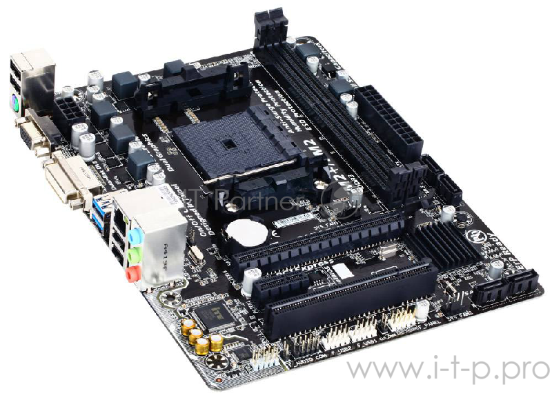 Мат. плата SocketFM2+ GIGABYTE GA-F2A68HM-DS2 (AMD A68H, 2xDDR3, SATA III, RAID, PCI-E, D-Sub, DVI, 1Гбит LAN, USB3.0, mATX)